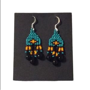 HANDMADE Bright And Colorful SOUTHWESTERN BEADED Earrings